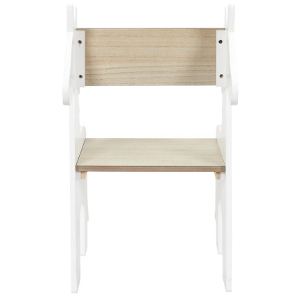Chaise enfant Licorne blanche et bois - Le Dépôt Bailleul