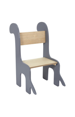 Chaise enfant Dino grise et...