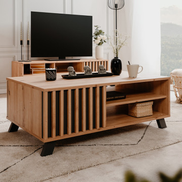 Table basse 2 portes 2 niches Medan - Le Dépôt Bailleul