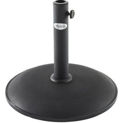 Pied de parasol 15kg Hespéride béton noir - Le Dépôt Bailleul