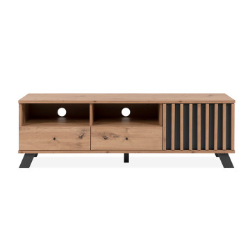 Meuble TV 2 tiroirs 1 porte Medan - Le Dépôt Bailleul