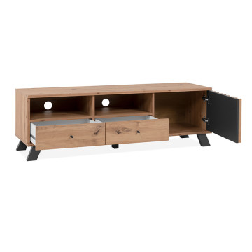 Meuble TV 2 tiroirs 1 porte Medan - Le Dépôt Bailleul
