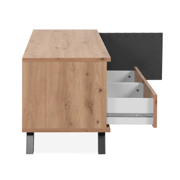 Meuble TV 2 tiroirs 1 porte Medan - Le Dépôt Bailleul