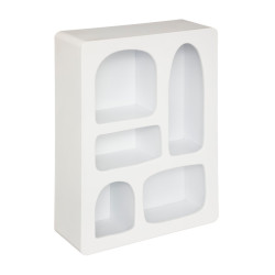 Etagère murale Rivi blanche 45x65 Atmosphera - Le Dépôt Bailleul
