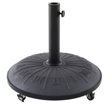 Pied de parasol cadran solaire Hespéride 25 kg gris -Le Dépôt Bailleul