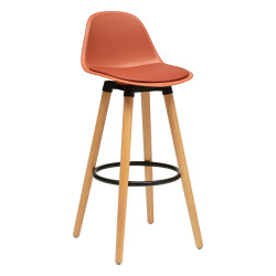 Tabouret bar Maxon simili terracotta Atmosphera  - Le Dépôt Bailleul
