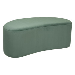 Pouf banc 98x50 velours céladon Malone Atmosphera - Le Dépôt Bailleul
