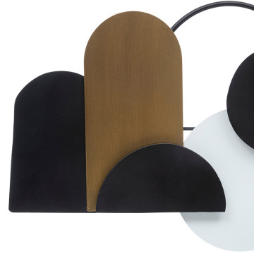 Déco murale 70x37 métal Juliette noir et doré Atmosphera - Le Dépôt Bailleul