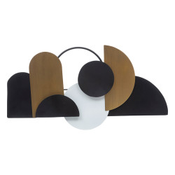 Déco murale 70x37 métal Juliette noir et doré Atmosphera - Le Dépôt Bailleul