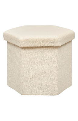 Pouf pliant hexa bouclette...