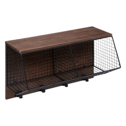 Etagère murale métal et bois Darrel Atmosphera - Le Dépôt Bailleul