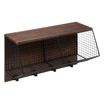 Etagère murale métal et bois Darrel Atmosphera - Le Dépôt Bailleul