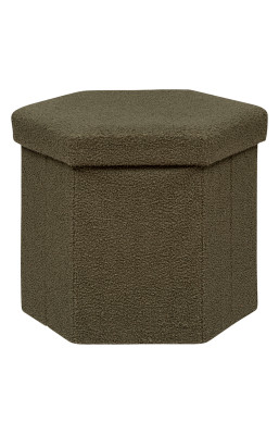 Pouf pliant hexa bouclette...