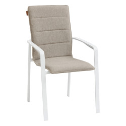 Fauteuil repas extérieur Diese badiane/blanc Hespéride - Le Dépôt Bailleul