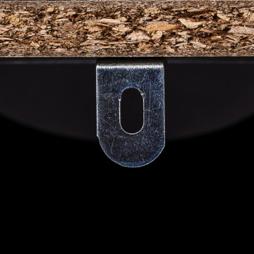 Range chaussures 3 abattants noir / naturel 5five - Le Dépôt Bailleul