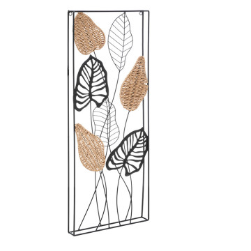 Déco murale métal 35x90 Rosa Atmosphera - Le Dépôt Bailleul