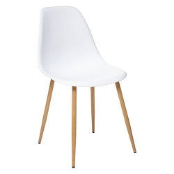 Chaise PP Taho blanc Atmosphera - Le Dépôt Bailleul