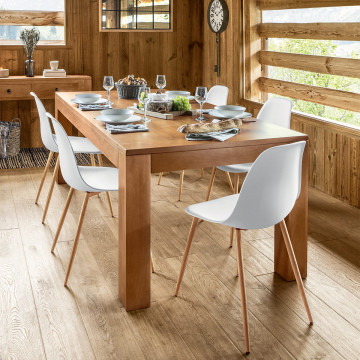 Chaise PP Taho blanc Atmosphera - Le Dépôt Bailleul