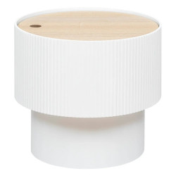 Table à café coffre D38 Enola blanc Atmosphera - Le Dépôt Bailleul