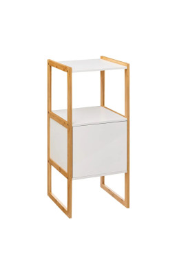 Meuble bas 1 porte blanc...