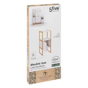 Meuble bas 1 porte blanc Natureo 5five- Le Dépôt Bailleul