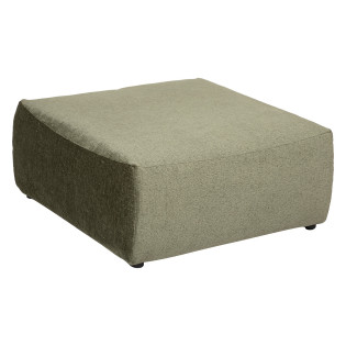 Pouf en velours Mavuno vert...