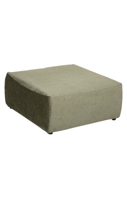 Pouf en velours Mavuno vert...
