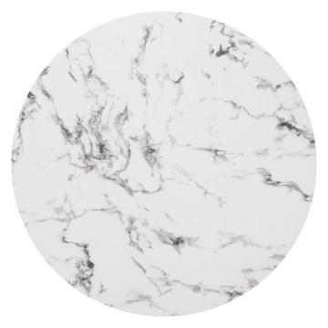 Table à manger D120 Rayo effet marbre Atmosphera - Le Dépôt Bailleul