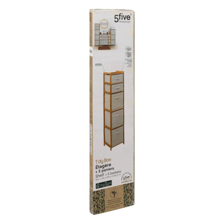 Etagère haute 5 tiroirs Tidy Box 5five- Le Dépôt Bailleul