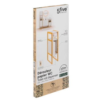 Meuble dérouleur WC 1 porte blanc Natureo 5five - Le Dépôt Bailleul