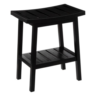 Tabouret en bambou noir...