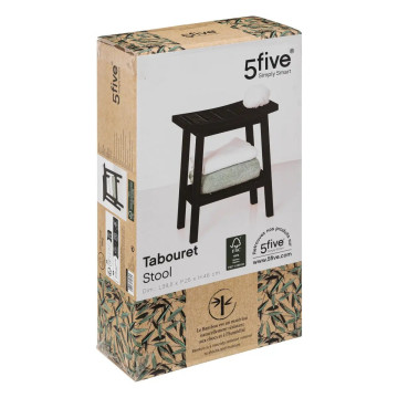 Tabouret en bambou noir Green Harmony 5five - Le Dépôt Bailleul