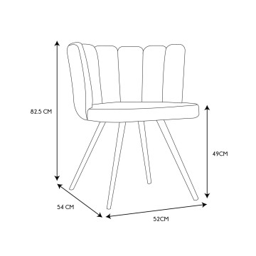 Chaise Ariel bouclette blanc - Le Dépôt Bailleul