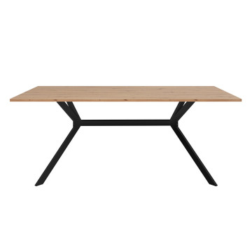 Table à manger 180x90 cm pieds métal Onex - Le Dépôt Bailleul
