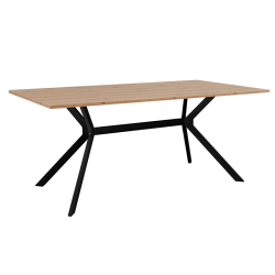 Table à manger 180x90 cm pieds métal Onex - Le Dépôt Bailleul