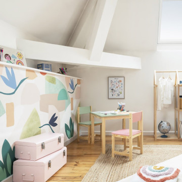 Table enfant Classic vert Atmosphera - Le Dépôt Bailleul