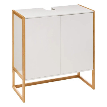 Meuble sous lavabo 2 portes blanc Natureo 5five - Le Dépôt Bailleul