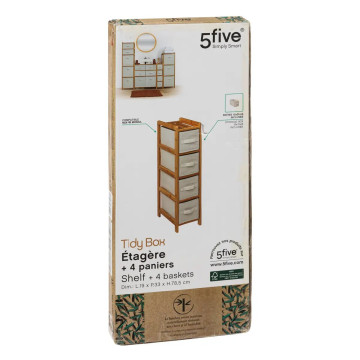 Etagère fine 4 tiroirs Tidy Box 5five - Le Dépôt Bailleul