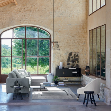 Table basse métal 100x100 cm Gota Atmosphera - Le Dépôt Bailleul