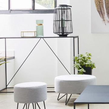 Console en métal noir Gota Atmosphera - Le Dépôt Bailleul