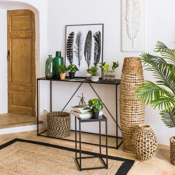 Console en métal noir Gota Atmosphera - Le Dépôt Bailleul