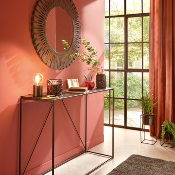 Console en métal noir Gota Atmosphera - Le Dépôt Bailleul