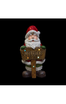 Statue Père-Noël en résine...