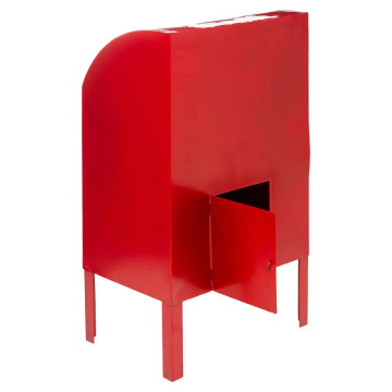 Boite aux lettres de Noël H82 en métal rouge - Le Dépôt Bailleul