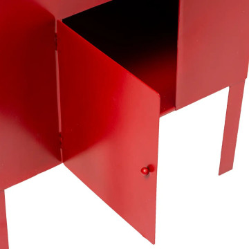 Boite aux lettres de Noël H82 en métal rouge - Le Dépôt Bailleul