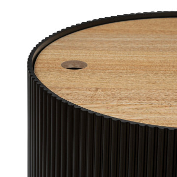 Table à café coffre D38 Enola noir Atmosphera - Le Dépôt Bailleul