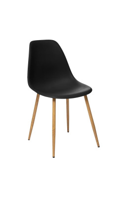 Chaise PP Taho noir Atmosphera