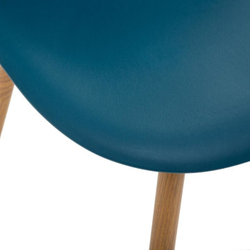 Chaise Taho bleu navy Atmosphera - Le Dépôt Bailleul