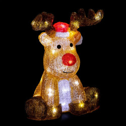 Renne de Noël lumineux H30 cm extérieur - Le Dépôt Bailleul