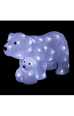 Maman et bébé ours H25...